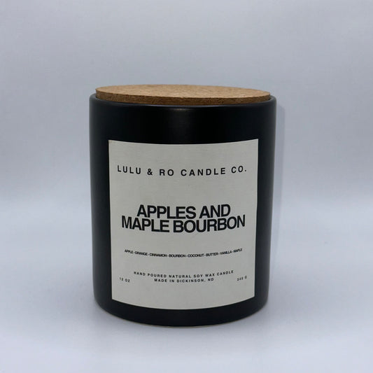 Apples and Maple Bourbon Candle