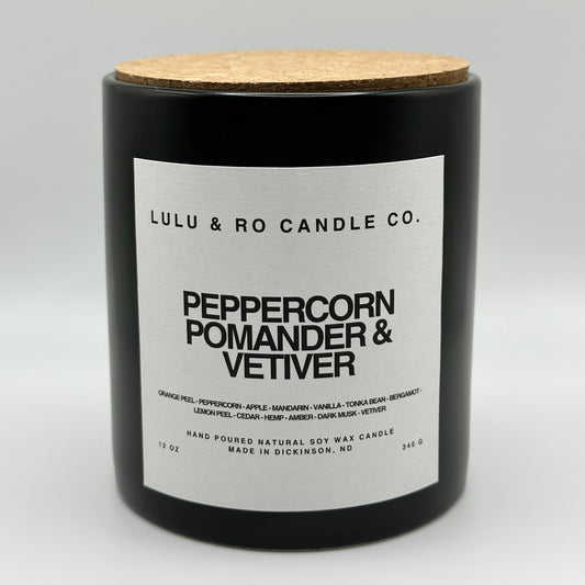 Peppercorn Pomander & Vetiver Candle