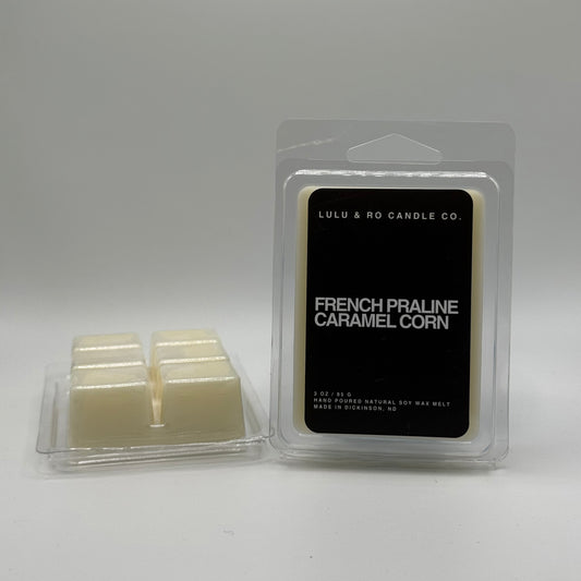 French Praline Caramel Corn Wax Melt