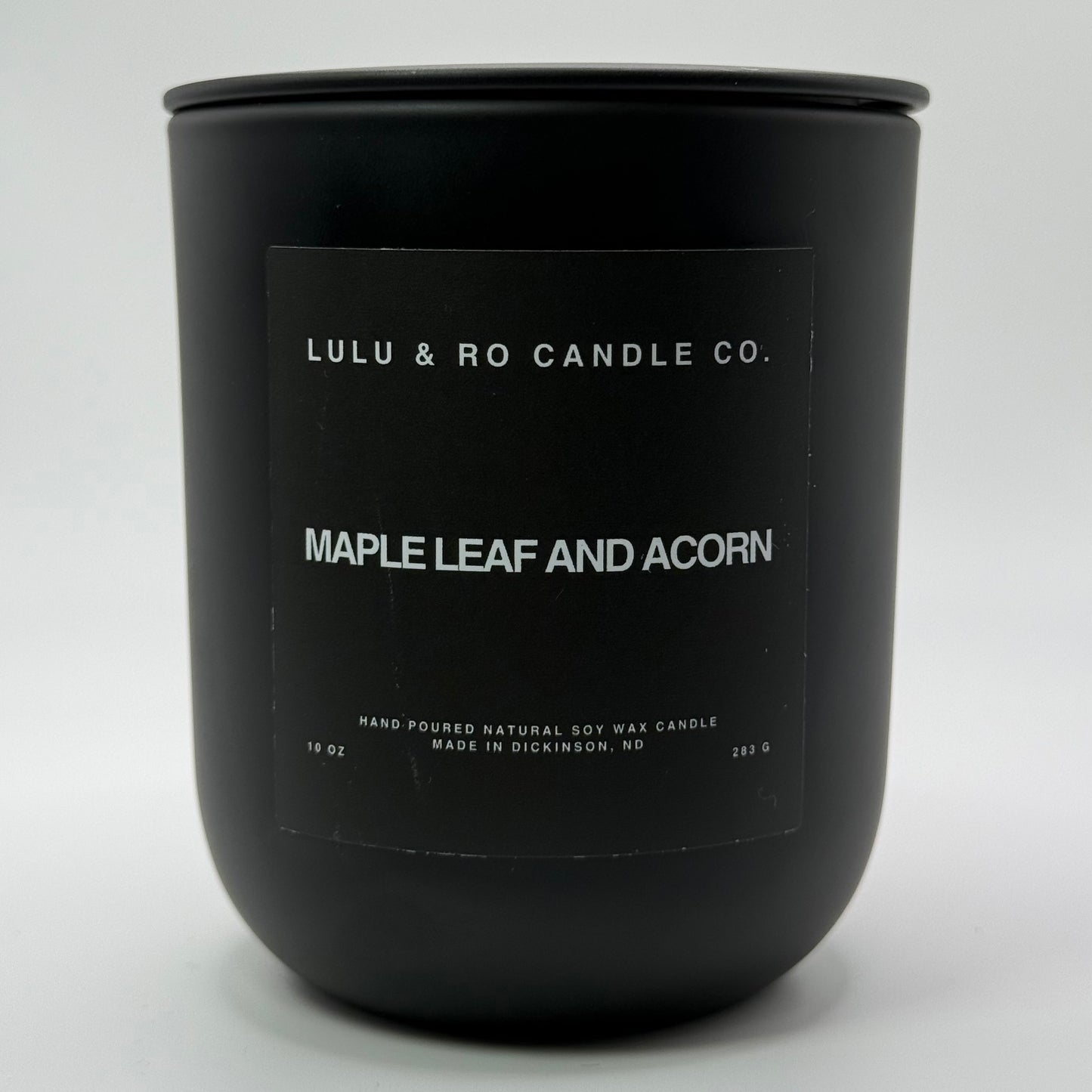 Maple Leaf and Acorn Candle