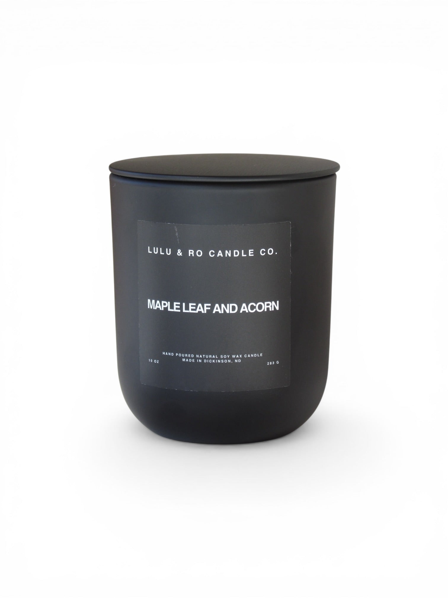 Maple Leaf and Acorn Candle